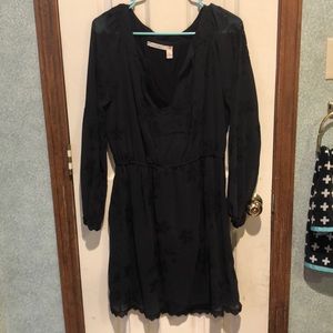 Beautiful black Chelsea and violet dress